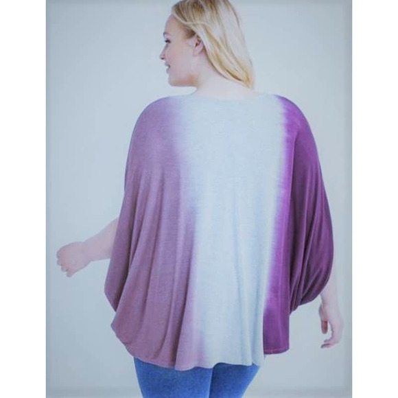 Lane Bryant Tops - NEW Lane Bryant Ombre TOP Oversized Flowy Dip Dye